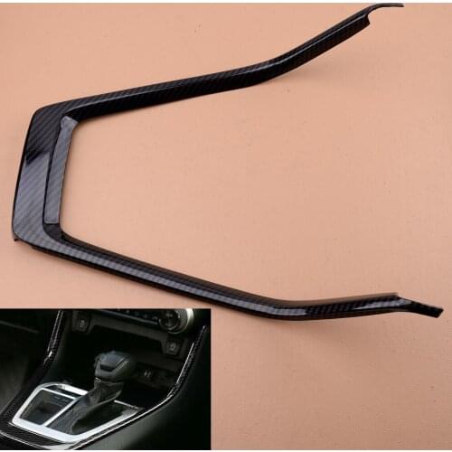 Car Carbon Fiber Style Inner Gear Shift Box Panel Cover Trim ABS Fit for Toyota RAV4 2019 2020 2021 Accessories