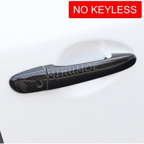LHD Carbon Fiber Door Handle Cover Protector Trims For Mazda 2 3 6 CX3 CX5 CX9