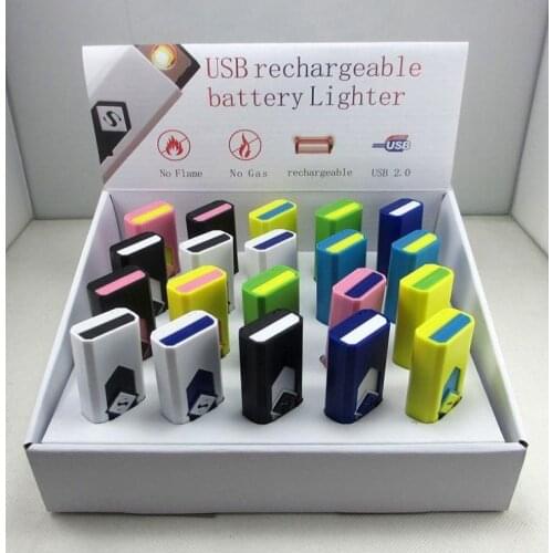 New Fashion USB Lighter Rechargeable usb torch lighters electric electronic lighters for cigarettes windproof Flameless lighter
