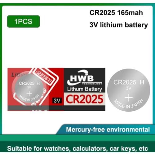 1pcs For maxell original cr2025 ECR2025 BR2025 DL2025 KCR2025 LM2025 3v button battery coin-operated lithium battery for watch