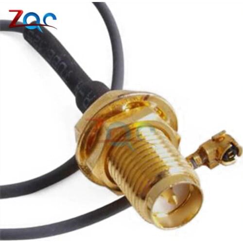 1Pcs Mini Pci U.Fl To RP-SMA Antenna Router Mod Kit Wifi Connector Cable MF