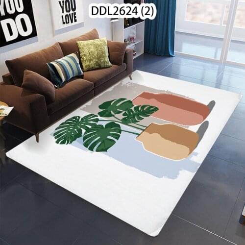 1Pcs Plant Vase Pattern Non-Slip Floral Print Carpet Doormat Kitchen Living Room Rug Mat Carpet Mat For Hallway Tapis Paillasson
