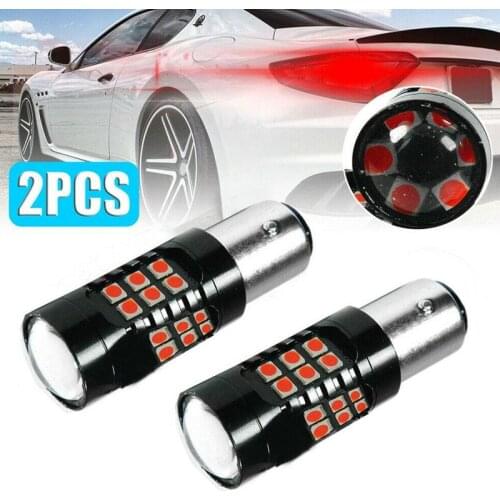 2pcs Red Strobe 1157 BAY15D 30-SMD LED Car LED Turn Signal Light Brake lamp Reverse Light Auto Accessorios Bulbs 12V Dropshippin