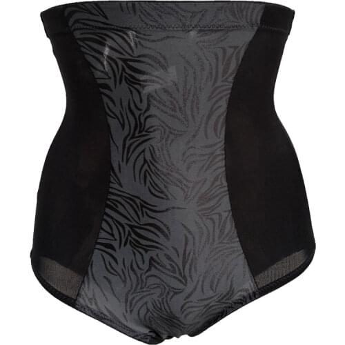 2pcs Plus size Waist Trainer Brief High Waist Anti-slip Silicone Sexy Brief for female Women Underwear lingerie Gift BS006