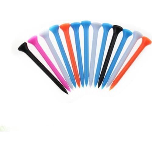 50pcs/100pcs Per Pack Size 70mm/2-3/4" Plastic Golf Tees Mixed Color Golf Plastic Tees Golf Accessories