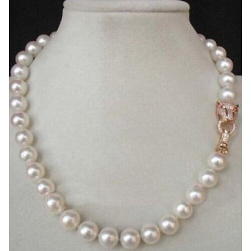 Free shipping >>>>noble jewelry 18" 9-10MM AAA++ GENUINE PEARL NECKLACE DIY women hot sale jewelry