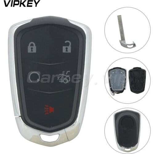 Remotekey HYQ2AB 4 Button with panic Remote Key Case Fob Shell For Cadillac ATS CT6 CTS SRX XT5 XTS 2014 2015 key cover