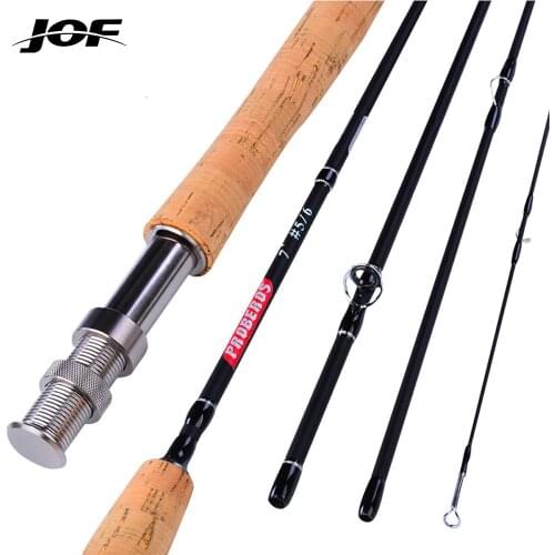 JOF Fishing Rod Fly Rod Honor Spey 7/8# 2.1M Fishing Rod Fast Action Rings 4 Sections Carbon Rod River Lake Fishing Rods