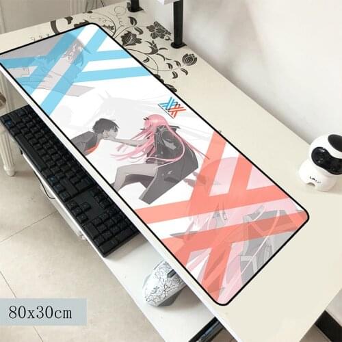 Darling in the franxx pad mouse computer gamer mouse pad 800x300x3mm padmouse cool new mousepad ergonomic gadget desk mats
