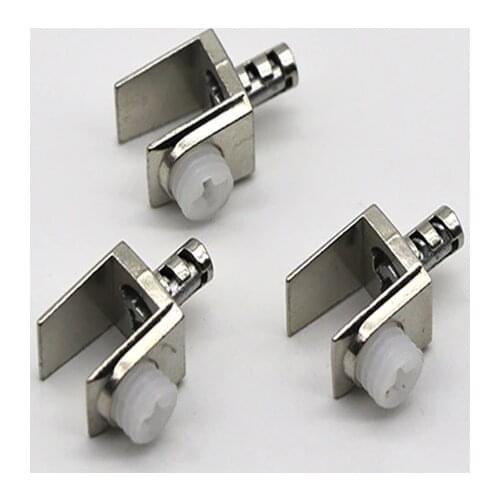10 PCS Zinc Alloy Square Glass Bracket Support Expansion Bolts Clip Holder Glass Shelf Screw Hardware Accessories