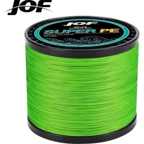 JOF 4 Strands Braided Fishing Line Multifilament 300M 500M 1000M Carp Fishing Japanese Braided Wire Fishing Accessories Pe Line