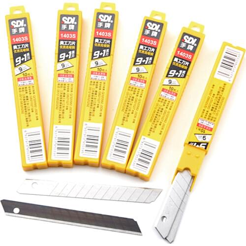 New Packaging 100pcs TaiWan SDI 1403S B12-2 High-carbon Steel Utility Blades,Spare Blades/Replace Blades