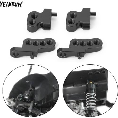 YEAHRUN Metal Aluminum Adjustable Front & Rear Upper Damper Shock Mount For 1/10 Tamiya CC01 RC Crawler Car Upgrade Parts