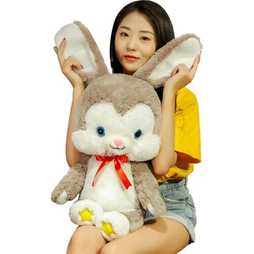 Cute Long Ears Rabbit Stuffed Animal Plush PP Cotton Toys For Children Girls Birthday Gift Dolls & Accessories