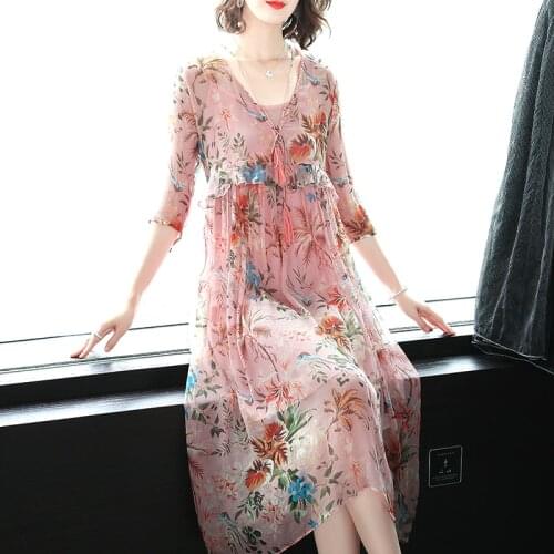 MLUOLANC Pink Summer Dresses