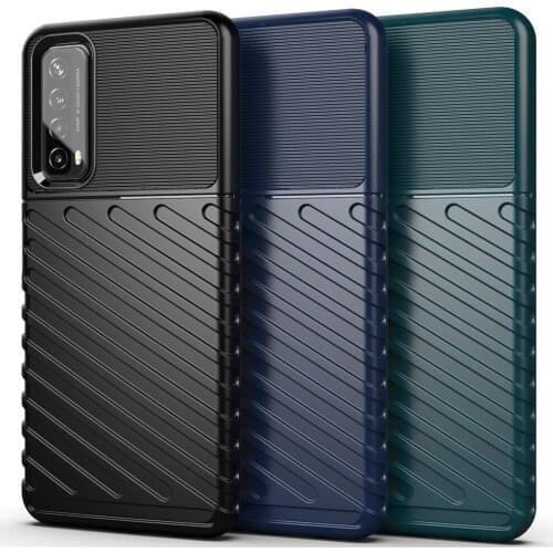 Fashion ShockProof Full Soft TPU Silicone Cover Huawei P Smart 2021 Case For Huawei P Smart2021 Phone Bags