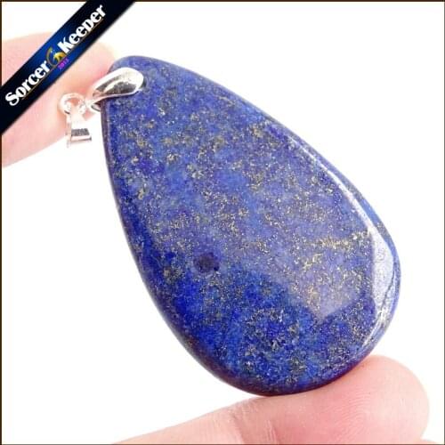 Men Blue Lapis Lazuli Necklaces Pendants Reiki Natural Gem Stone Beads For Jewelry Making Healthy Healing Chakra Jewellery US232