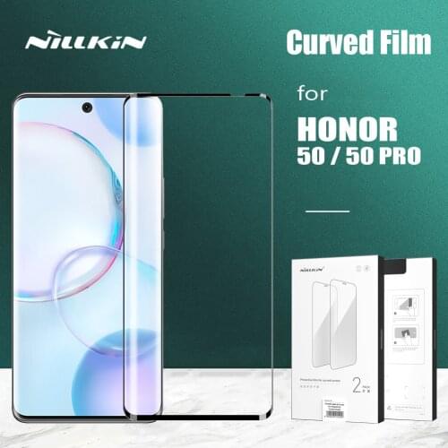 Nillkin for Huawei Honor 50 Pro 2pcs Impact Resistant Curved Film Full Cover Screen Protector for Honor 50 50 Pro HD Film
