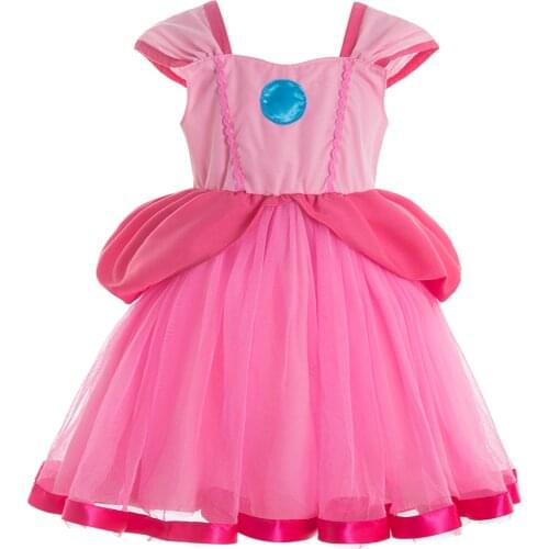 Princess Peach costume Princess Daisy costume dresses inspired Tutu Dress Birthday Outfit Halloween Costume Princess tutus