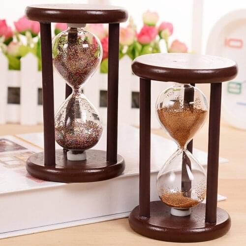 Retro Simple Wooden Hourglass Student Gift Desktop Timer Creative Modern Home Decoration Small Ornaments