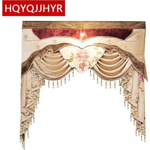 24 Style European and American royal luxury Valance custom for living room window bedroom Not including Cloth curtain and tulle