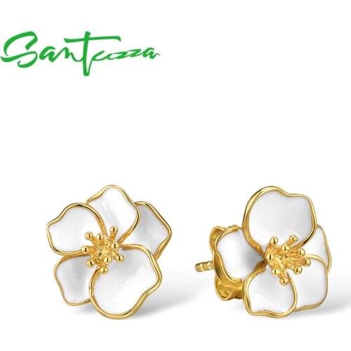 Серебряные серьги SANTUZZA China At AliExpress