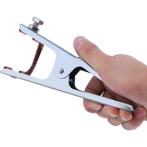 Practical 300A Grounding Welding Manual Welders Arc Earth Chrome-Plated Cable Clip Electrical Clamp Copper Gripping Hot Sale