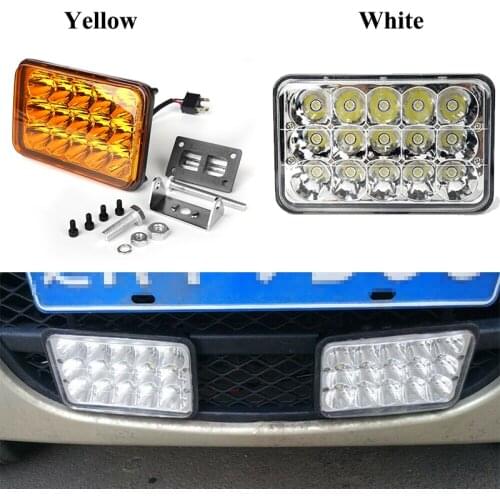 1PC 5" 45W Square White/Amber Beam LED Work light for SUV, ATV, UTV, 4 x 4, Sand rails, Cars, Truck, Trailer, Forklift, Trains