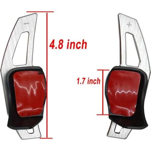 2Pcs Aluminum alloy Car Steering Wheel Shift Paddle Shifter Extension for - 6 Golf7 GTE MK6 R20 R36 Passat Scirocco Golf5/R32