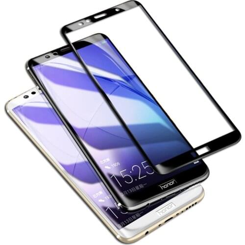 Protective film for huawei honor 9 lite 10lite 9h full cover tempered glass for huawe Honor 8 X C A Light screen protector film
