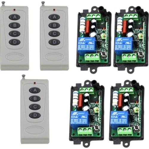 110V 220V 10A 1 Channel Wireless RF Remote Control Switch 315Mhz for Alarm of Motorcycle Bicycle Supermarket SKU: 5387