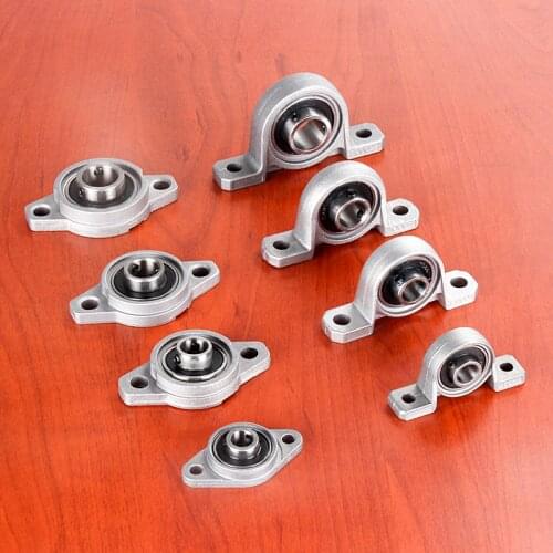 1pcs Zinc Alloy Diameter 8mm To 20mm Bore Ball Bearing Pillow Block Mounted Support KFL08 KFL000 KFLl001 KP08 KP000 KP001 KP002