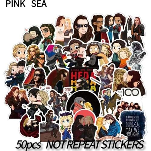 10/30/50Pcs/set Cartoon The Hundred/The 100 Graffiti Stickers For Guitar DIY Bicycle Car Skateboard Snowboard Laptop Luggage