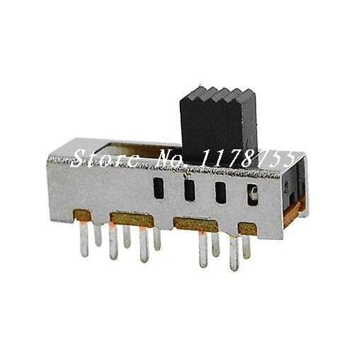 10 x DC 50V 0.3A 10 Pin PCB 4 Position DP4T 2P4T Mini Slide Switch SS24E01-G5