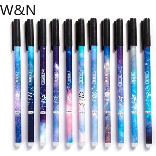 4Pcs/Set Unicorn Erasable Pen Refill Rod 0.5mm Blue/Black Ink Magic Gel Pen For School Office Writing Supplies Kawaii Stationery
