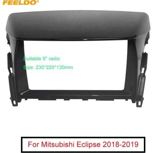 FEELDO Car Audio Radio 2DIN Fascia Frame Adapter For Mitsubishi Eclipse 9" Big Screen Dash Fitting Panel Frame Kit