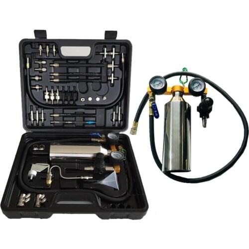 C100 Auto Fuel Injector Double Cleaner Tester Car Fuel System Washing Non-Dismantle Fit For USA EU Asia Cars Light Truck GX-100