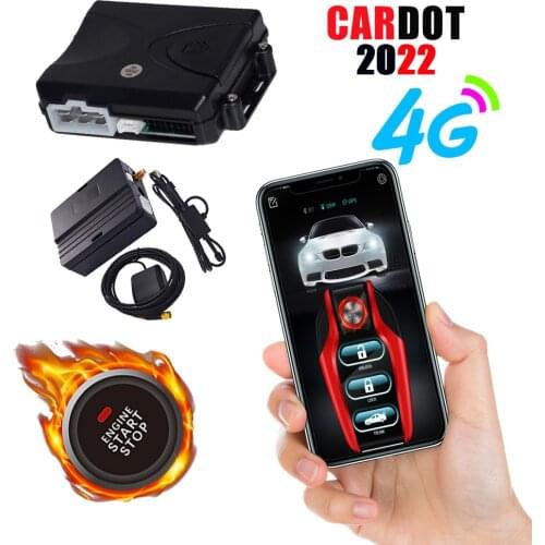 Cardot Smart Push Button Start Stop Pke Keyless Entry System Blutooth Car Alarms