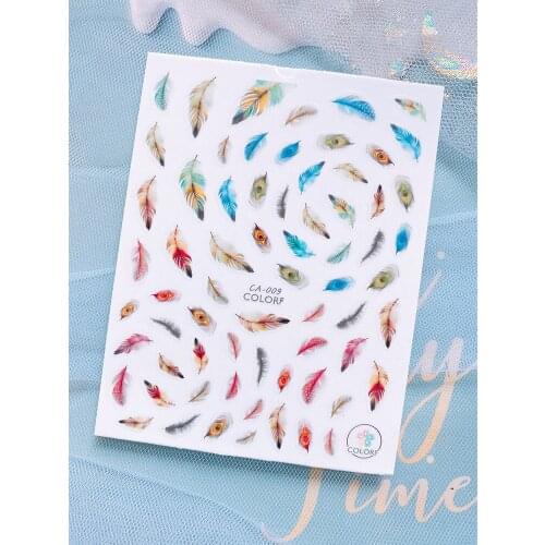 Nail Design 2021 Holographic Sticker Decal Bohemian Style Water Decals Nail Art Stickers Nails Sticker Art 3d for Stickers