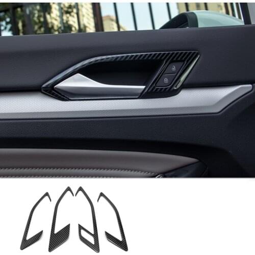 For Volkswagen VW Golf 8 MK8 R 2021 2022 ABS Matte Inner Car styling Inner Door Handle Bowl Cover Trim Stickers Auto Accessories