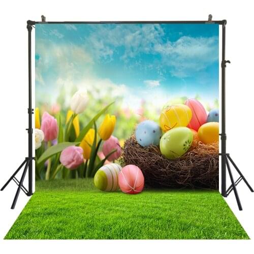 HUAYI Easter Day Photography Backdrop Newborns Baby Child Easter Spring Photo Booth Background Studio Portraits Backdrop W-3814