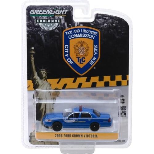 GreenLight 1:64 2011 Ford Crown Victoria New York Taxi Alloy model car Metal toys for childen kids diecast gift
