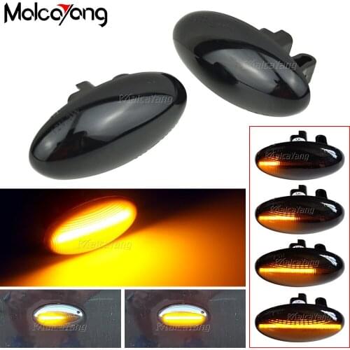 2Pcs Car LED Side Marker Light Turn Signal Light Flasher Dynamic Blinker Indicator For Toyota Aygo 2019 Aygo II 2014-2018