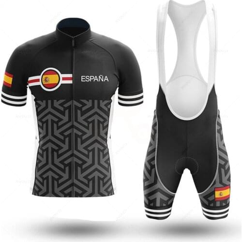 2022 Spain Cycling Team Jersey New set Summer Quick Dry Bicycle Clothing Maillot Ropa Ciclismo MTB Cycling Clothing Men Suit