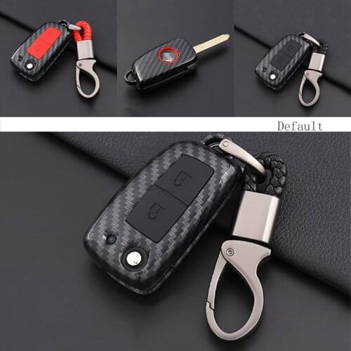 ABS Carbon Fiber Shell+Silicone Cover Remote Key Holder Fob Case&KeyChain For Nissan Tiida /X-trail /Qashqai/Sylphy