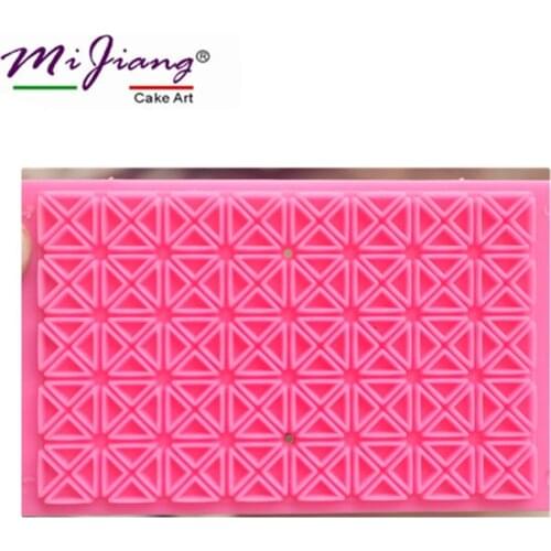 Mijiang Biscuit Cookie Cutter Mold Fondant Cake Decorating Tools Square Grid Press Sugar Paste DIY Baking Kitchen Mould B993