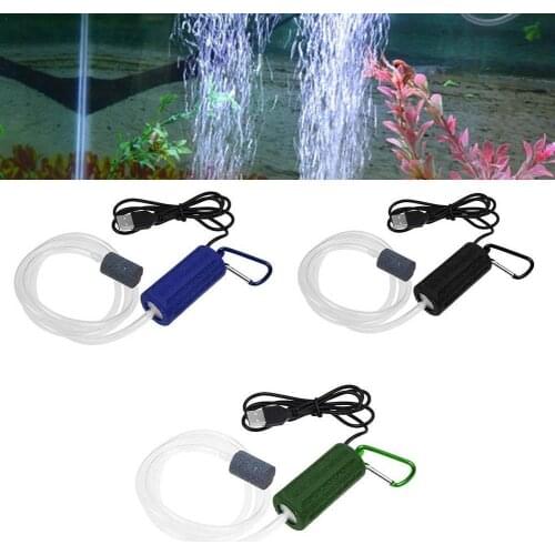 Mini USB Aquarium Fish Tank Oxygen Air Pump Portable Mute Energy Saving Supplies Aquatic Terrarium Fish Tank Accessories