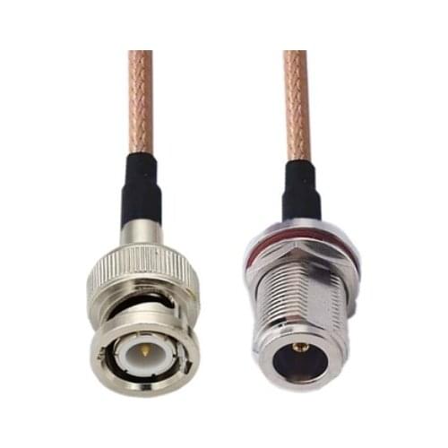 N Female Bulkhead to BNC Male Connector Pigtail Jumper RG316 Cable 50 ohm
