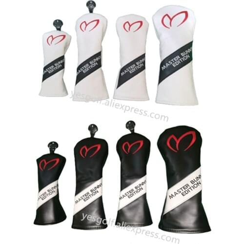 New PG PEARLY GATES Smiley Golf Clubs Headcovers Driver Fairway Wood Covers PU Complete Set Head Covers free shipping