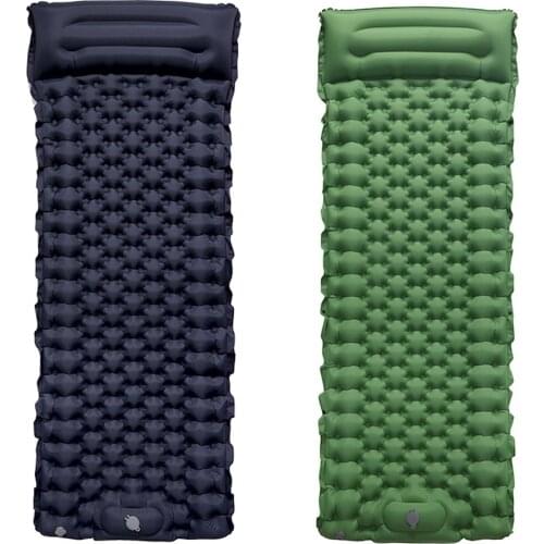 Inflatable Mattress Ultralight Waterproof Compact Air Mat Single Sleeping Pad Travel Folding Bed Portable Camping Mat with Bag
